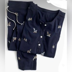 J.Crew Reindeer Knit Pajama